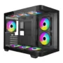 Armaggeddon Gaming Case ATX AQUARON X-Curve GiGa 10 E X10 With 10x ARGB Fans Black