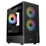 Armaggeddon Gaming Case M-ATX DEEPFREEZE DUPLEX 2 Black 3x ARGB Fans