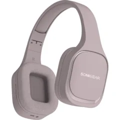 SonicGear Headphones Bluetooth Fabric + Foldable AIRPHONE 7 Mauve