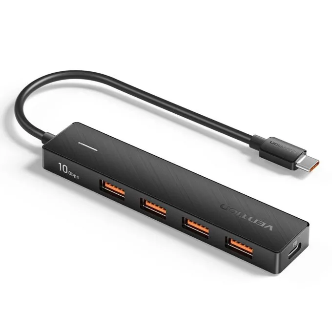 Vention IT HUB USB-C 3.2 4xA + PD100W USB-C Port CKCBB — image 1