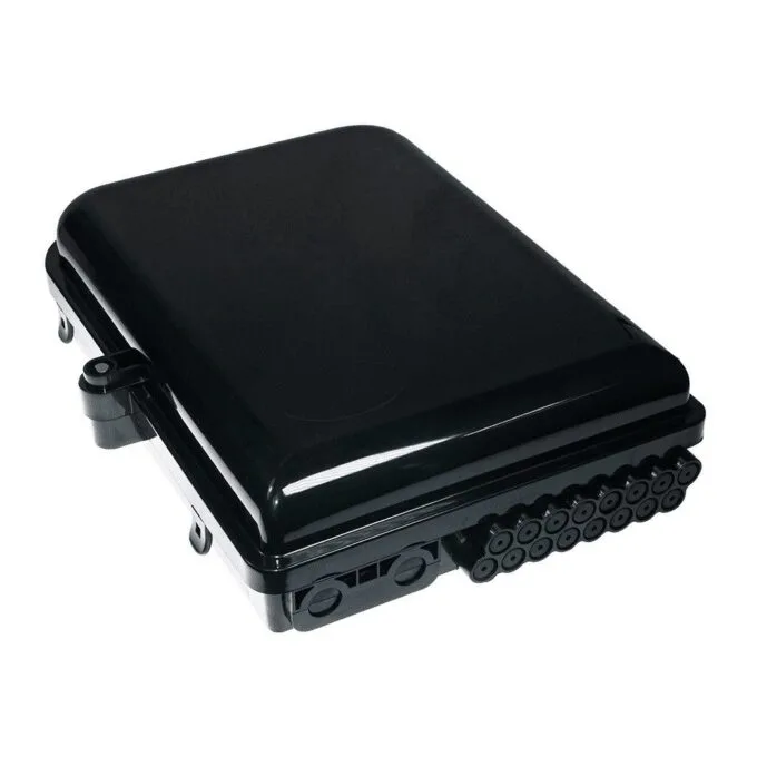 Opton Fiber Distribution Box 2 IN - 16 OUT IP65 Black — image 1