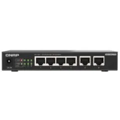 QNAP 6-Port Multi-Gig Unmanaged Switch with 4x 2.5GbE & 2x 10GbE RJ45 Ports QSW-2104-2T-R2
