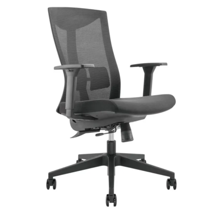 Lumivida Office Chair Ergonomic Mesh Lumbar Support Adjustable Seat/Armrest Black CH05-7 — image 1