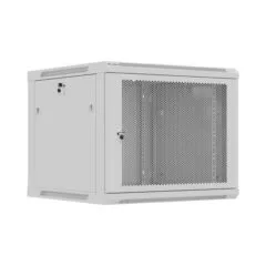 Lanberg Wall Rack 19'' with Perforated Door 9U 60cm Grey FLAT PACKED