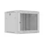 Lanberg Wall Rack 19'' with Perforated Door 9U 60cm Grey FLAT PACKED
