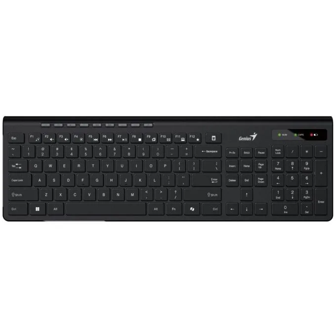Genius Keyboard Wireless AI Chocolate Keys + 8 Hot Keys SlimStar 7230 English — image 1