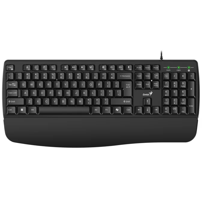Genius Keyboard Wired AI with Palm Rest KB-123 English — image 1