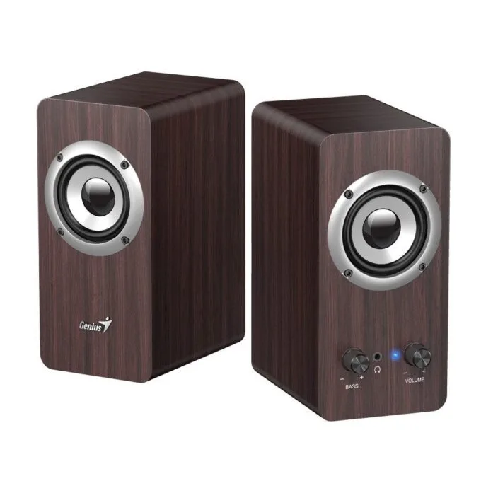 Genius PC Speakers 2.0 16W SP-HF400 Brown Wood — image 1