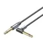 Vention AUDIO 6.3mm M to 6.3mm M Right Angle Braided-Metal 3.0m BKEHI
