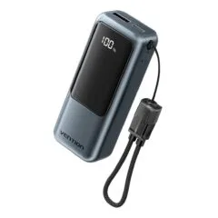 Vention Powerbank 10000mAh 22.5W Built-in USB-C Lanyard + Display FKOH0