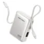Vention Powerbank 10000mAh 45W Built-in USB-C & Lightning Cables FKMN0 Beige
