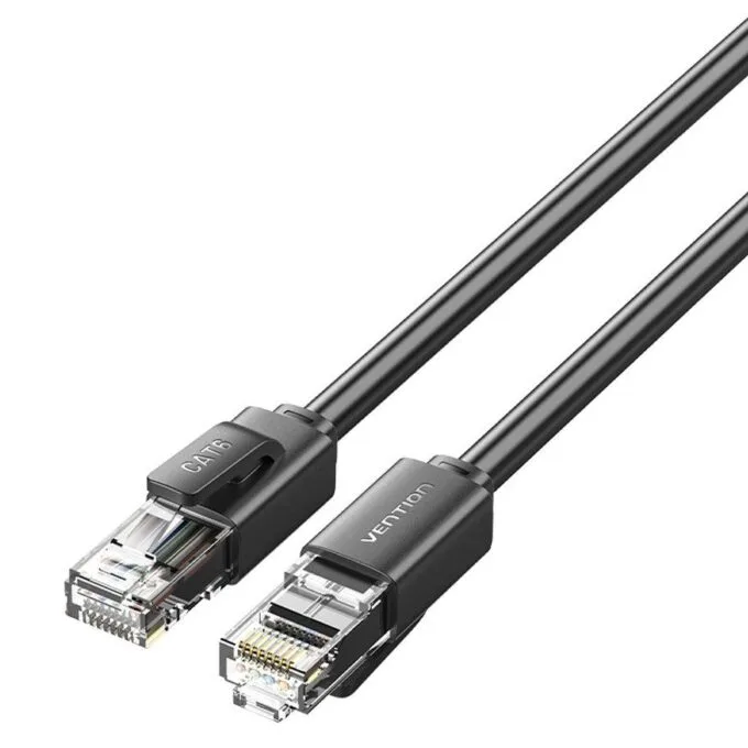 Vention NETWORK Cable CAT6 UTP 1.0m Black IBRBF — image 1