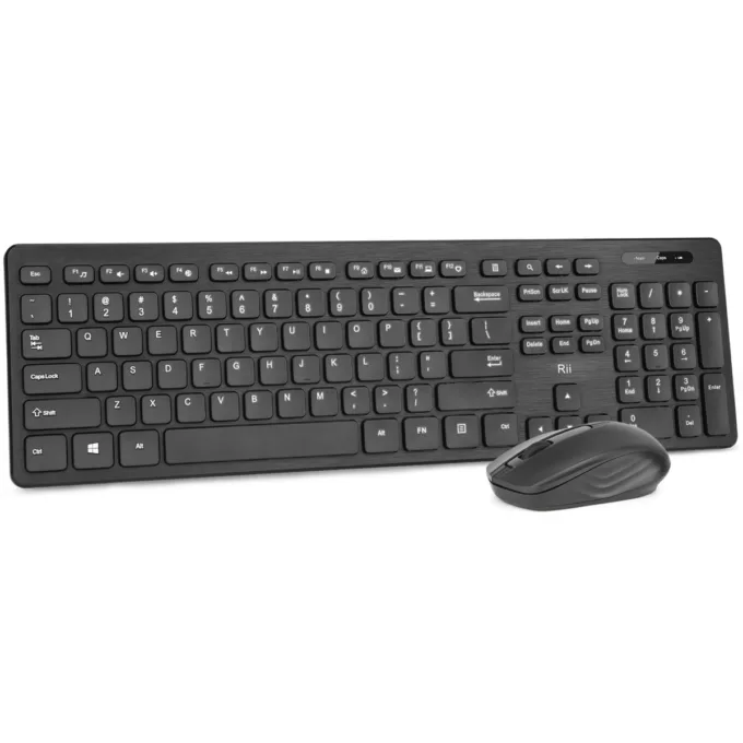 Rii Keyboard & Mouse Wireless 2.4GHz Combo Full Sized RK200 — image 1