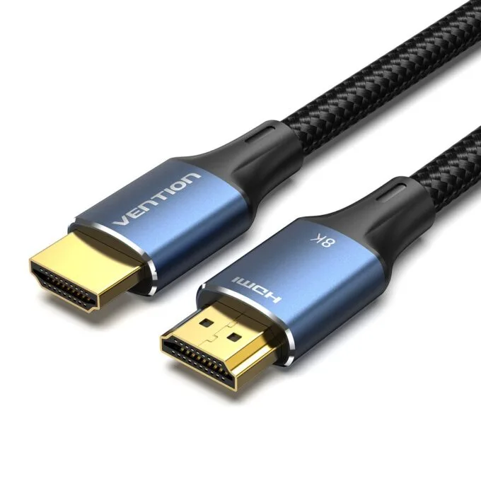 Vention HDMI Cable 2.1 8K60Hz Braided 1.0m Aluminium Blue ALGLF — image 1