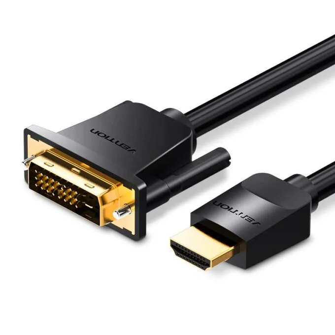 Vention HDMI Cable to DVI 24+1 BiDirection 1.0m ABFBF — image 1
