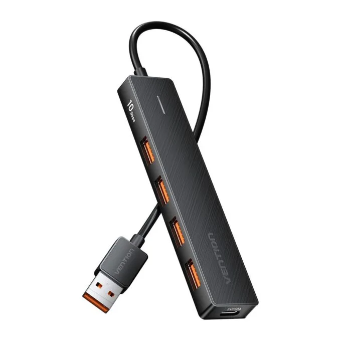 Vention IT HUB USB-A 3.2 4xA + USB-C Power Port CHOBB — image 1