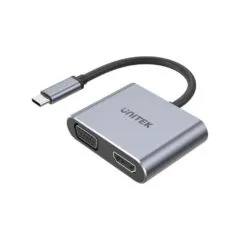 Unitek Converter USB-C to HDMI 4K60Hz + VGA with MST V1126A