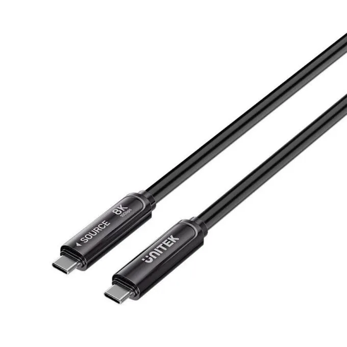 Unitek UC USB-C Fiber Optic 8K Cable 10Gbps 60W PD 15.0m C14178A-15M — image 1