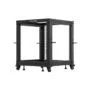 Lanberg Open Rack 19" 12U Adj.Depth 600-1000mm Black