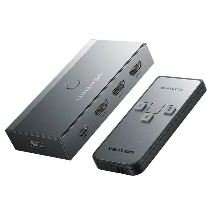Vention HDMI Switch 3-Port 8K 2.1 w/Remote Control AKRH0 — image 1