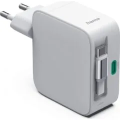 Hama 65W GAN 2xUSB-C 0.7M rolled