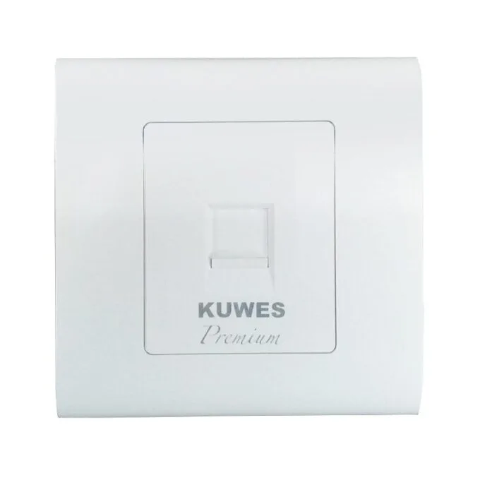 Kuwes Outlet Single Premium Faceplate UK 86x86mm — image 1