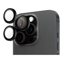 PanzerGlass ® Hoops® Camera Lens Protector Black iPhone 16 Pro | 16 Pro Max