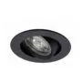 Synergy 21 LED ceiling installation spot Helios black, round + pivotable, warm white