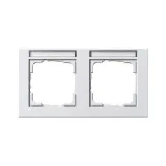 GIRA 109229 Frame 2f BSF pure white E2 horizontal