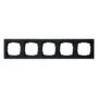 GIRA 021509 Covering frame 5f Gira E2 Black m