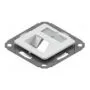 preLink / fixLink module recording, 2xKS m. Central plate 9x31.8 mm RAL 9010
