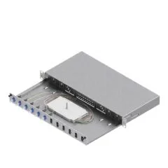EasyLan LWL-Spleibox Grade C 19-Zoll 1HE, 12 Ports, 6x LC-Duplex, OS2