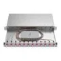 EasyLan LWL Spleibox Grade C 19-inch 1HE, 12 ports, 12x LC duplex, OM4