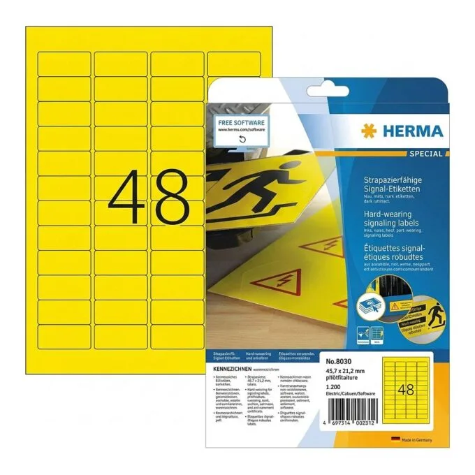HERMA 8030 printer label — image 1