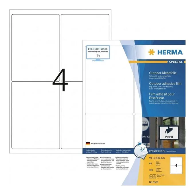 HERMA 9539 self-adhesive label — image 1