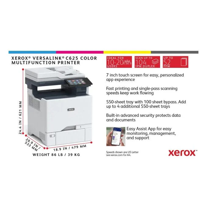 Xerox VersaLink C625V_DN multifunction printer — image 22