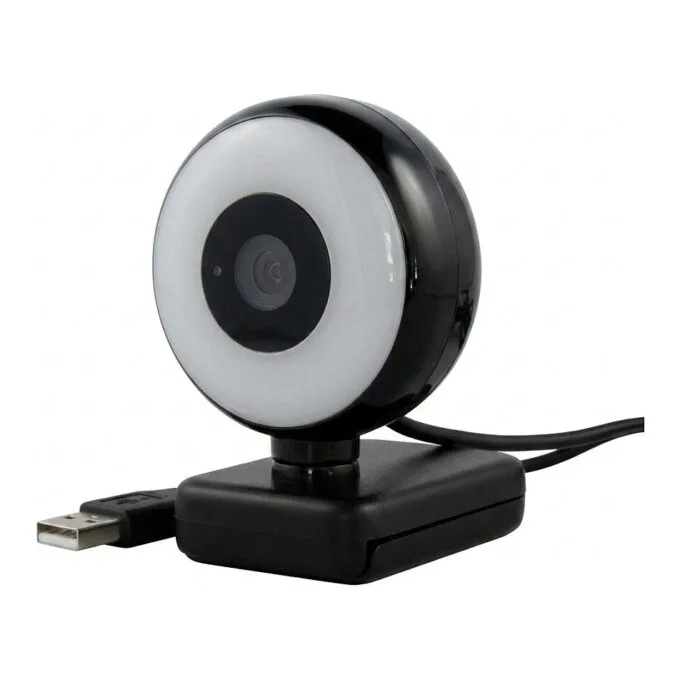 WEMISS CM-A2 Stream Series with Ring Light Full HD Webcam with 1/3′′-CMOS Sensor black — image 1