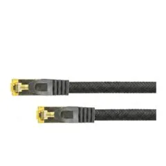 Python patch cable with Cat.7 raw cable S/FTP PiMF halogen-free 2m black