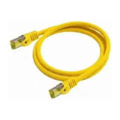 Python patch cable m. Cat.7 raw cable Nylongefl. yellow 2m