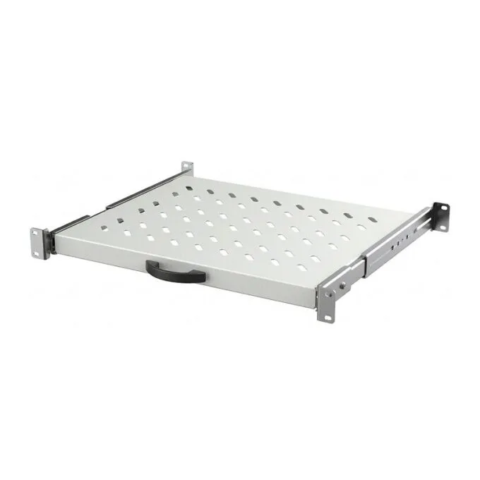 EFB 19" 1HE shelf extendable, ET 608..812 mm, 30 kg, ST 800, RAL7035 — image 1