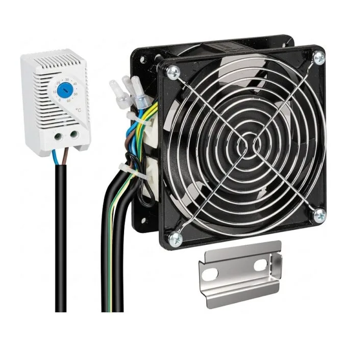 EFB built-in fan set for wall housings, complete, incl. thermostat and Connecting cables — image 1