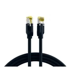 EFB RJ45 patch cable Cat.6A S/FTP LSZH Draka UC900 TM31 black 0,25m