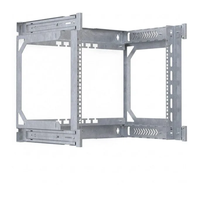 EFB Rack frame for X-Rack wall housing 400-600mm 9HE 600x500mm galvanized 1/3 — image 1