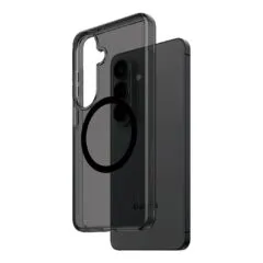 PanzerGlass CARE™ by ® Smokey Case w. Black Qi Samsung Galaxy S26 mobile phone case