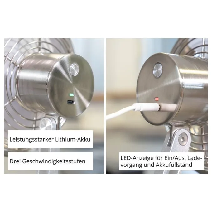 Unold 86705 Akku-Tischventilator STEEL FLEX — image 8
