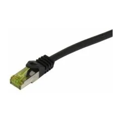 Synergy21 patch cable RJ45, CAT6A 500Mhz, 0,25m, black, S-STP(S/FTP), PUR Indoor/Outdoor/Indu (UV/Water/oil/resistant), AWG26, with CAT7 raw cable