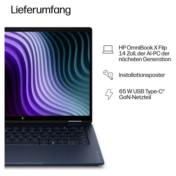 HP OmniBook X Flip 14-kc0150ng RYZ AI 5 430/16GB/512SSD/W11 Home Touch — image 4