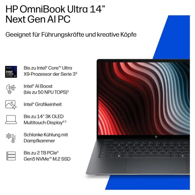 HP OmniBook Ultra 14-kd0173ng CU7 356H/32GB/1TBSSD/W11 Home Touch — image 4