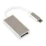 Adapter USB-CTM plug on DisplayPort 1.2 jack, 4K / UHD @60Hz, aluminum housing, silver, about 15cm, Good Connections®