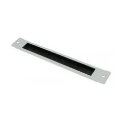 Brush strip 380 mm x 57 mm for Good Connections® 19" wall housing FLAT pack (GC-RFxxxG), light grey (RAL7035)